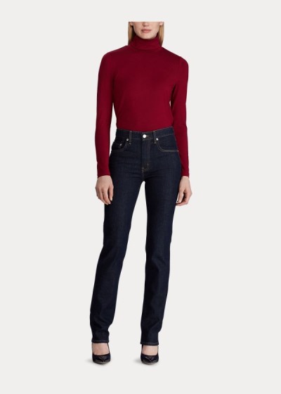 Women's Ralph Lauren Jersey Turtleneck T Shirts | 069173REV